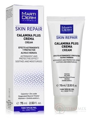 MartiDerm SKIN REPAIR CALAMINA PLUS CREAM regeneračný krém, pre všetky typy pleti 1x75 ml