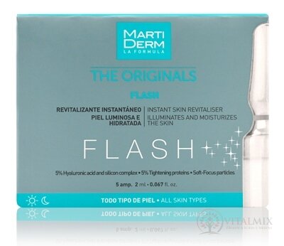 MartiDerm THE ORIGINALS FLASH ampulky, pre všetky typy pleti 5x2 ml