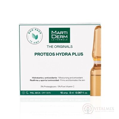 MartiDerm THE ORIGINALS PROTEOS HYDRA PLUS ampulky, pre suchú pleť 10x2 ml