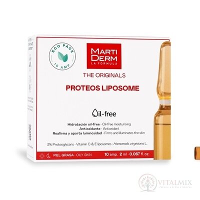 MartiDerm THE ORIGINALS PROTEOS LIPOSOME ampulky, pre mastnú pleť 10x2 ml