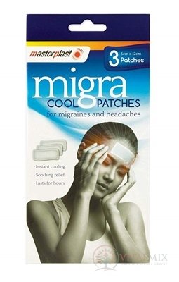 masterplast Migra Cool chladivá náplasť 5cm x12cm, 1x3 ks