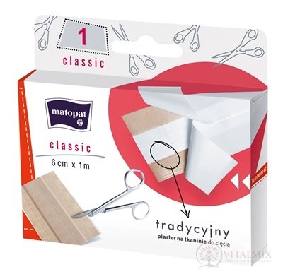 Matopat classic náplasť 6cm x 1m, 1x1 ks