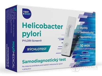 MAXIMEDICAL Rýchlotest Helicobacter pylori samodiagnostický test z krvi, 1x1 set