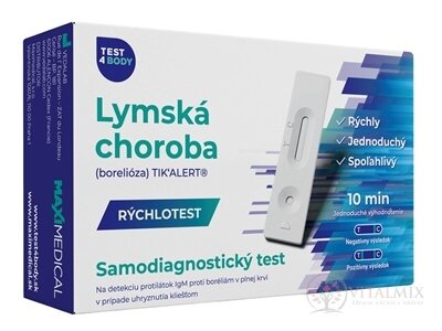 MAXIMEDICAL Rýchlotest Lymská choroba (borelióza) samodiagnostický test z krvi, 1x1 set