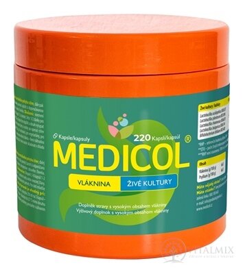 MEDICOL - Vláknina, Živé kultúry cps 1x220 ks
