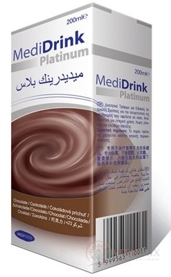 MediDrink Platinum príchuť čokoládová 30x200 ml