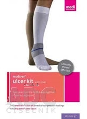 MEDIVEN ULCER KIT PANČUCHY LÝTKOVÉ viacvrst. kompres. systém, veľkosť 4N 1x1 set