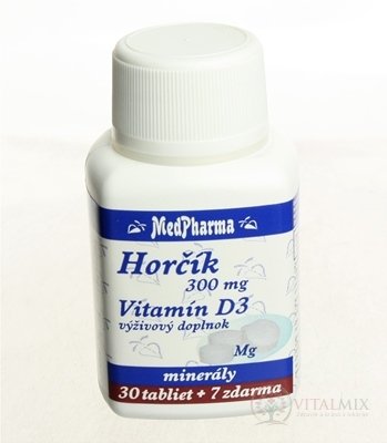 MedPharma HORČÍK 300MG+VIT. D tbl 30+7 zadarmo (37 ks)