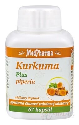 MedPharma Kurkuma Plus piperín cps 1x67 ks