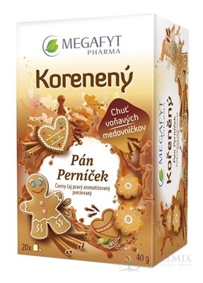 MEGAFYT Čierny čaj Korenený pán Perníček porciovaný 20x2 g (40 g)