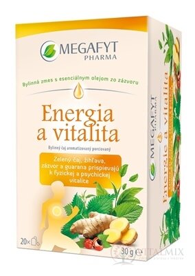 MEGAFYT Energia a vitalita bylinný čaj porciovaný 20x1,5 g (30 g)