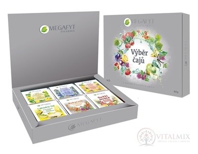 MEGAFYT kazeta Výber čajov 6 druhov po 5 vrecúšok, 1x62,5 g