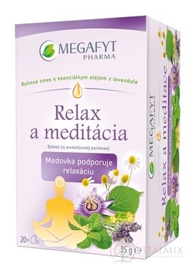 MEGAFYT Relax a meditácia bylinný čaj porciovaný 20x1,75 g (35 g)