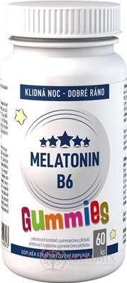 MELATONÍN B6 Gummies - Clinical pektínové bonbóny s pomarančovu príchuťou 1x60 ks