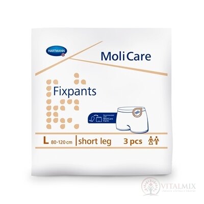 MoliCare Fixpants short leg L fixačné nohavičky (80-120 cm) 1x3 ks