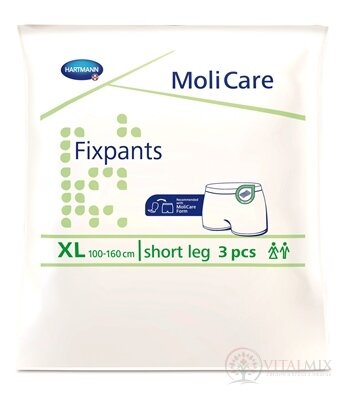 MoliCare Fixpants short leg XL fixačné nohavičky (100-160 cm) (inov.2017) 1x3 ks
