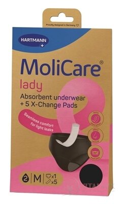 MoliCare lady M absorpčná spodná bielizeň 1 ks + X-Change vložka 5 ks, 1x1 set