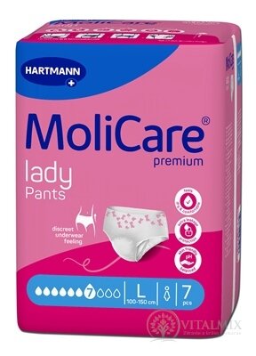 MoliCare Premium lady pants 7 kvapiek L inkontinenčné naťahovacie nohavičky 1x7 ks
