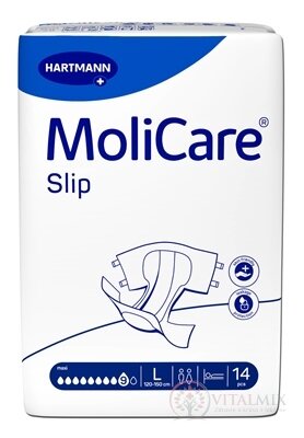 MoliCare Slip Maxi 9 kvapiek L zalepovacie inkontinenčné nohavičky, 120 - 150 cm, 3 798 ml, 1x14 ks