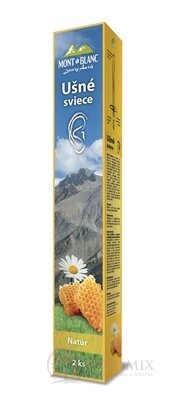 MONT BLANC Luxury Auris Ušné sviece natur (inov.2022) 1x2 ks