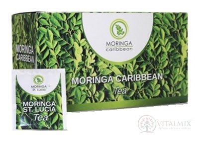 MORINGA Caribbean Tea - drvené listy čaj, nálevové vrecká 20x1,8 g (36 g)