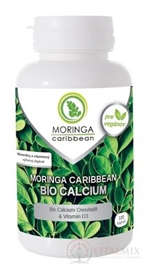 MORINGA Moringa Caribbean BIO CALCIUM cps s vitamínom D3 1x120 ks