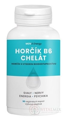 MOVit Horčík B6 Chelát cps 1x90 ks