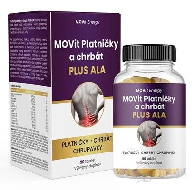 MOVit Platničky a chrbát PLUS ALA tbl 1x90 ks