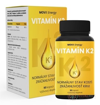 MOVit Vitamín K2 120 μg cps 1x90 ks