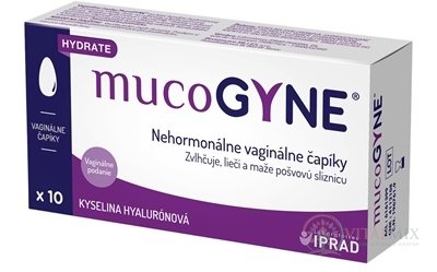 mucoGYNE nehormonálne vaginálne čapíky 1x10 ks