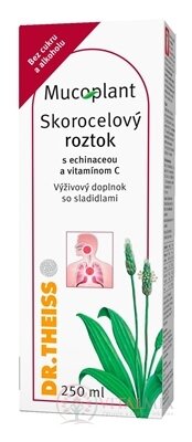 Mucoplant Skorocelový roztok s echinaceou a vitamínom C 1x250 ml