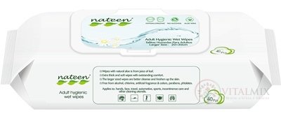 nateen Adult Hygienic Wet Wipes vlhčené obrúsky 1x40 ks