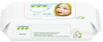 nateen Baby Wipes vlhčené obrúsky pre deti 1x80 ks