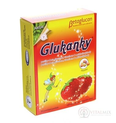 NATURES GLUKÁNKY JAHODOVÉ pastilky 1x30 ks