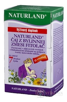 NATURLAND FITOLAC bylinná zmes, nálevové vrecúška 25x1,5 g (37,5 g)