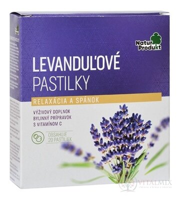 NaturProdukt LEVANDUĽOVE PASTILKY 1x20 ks