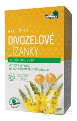 NaturProdukt ROLÍZKY Divozelové Lízanky na dýchacie cesty 1x4 ks