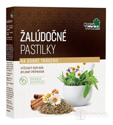 NaturProdukt ŽALÚDOČNÉ PASTILKY 1x20 ks