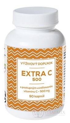 NATURVITA EXTRA C 500 s postupným uvoľňovaním cps 1x90 ks