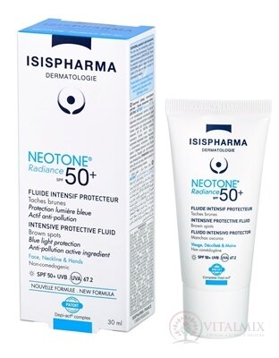 NEOTONE Radiance SPF 50+ bezfarebný ochranný fluid, pigmentové škvrny 1x30 ml