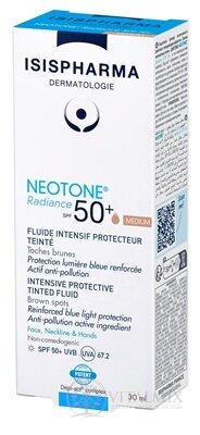 NEOTONE Radiance SPF 50+ tinted Medium tónovaný ochranný fluid, pigmentové škvrny 1x30 ml