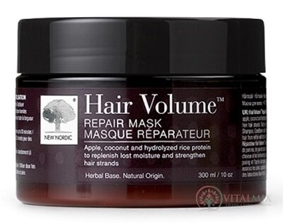 NEW NORDIC Hair Volume REPAIR MASK regeneračná maska na vlasy 1x300 ml