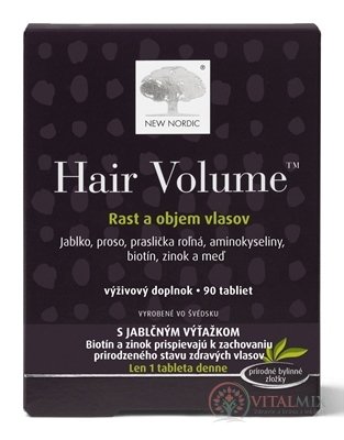 NEW NORDIC HAIR VOLUME tbl 1x90 ks