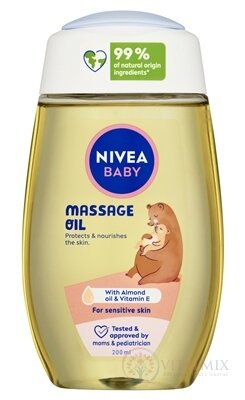NIVEA BABY Upokojujúci masážny olej 1x200 ml