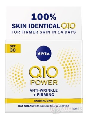 NIVEA Spevňujúci denný krém Q10 POWER  SPF30 proti vráskam, normálna pleť 1x50 ml