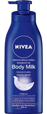 NIVEA Výživné telové mlieko suchá pokožka (s pumpou) 1x400 ml