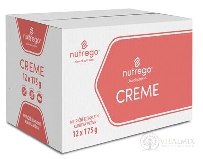 Nutrego CREME s príchuťou čokoláda nutrične kompletná výživa 12x175 g (2100 g)