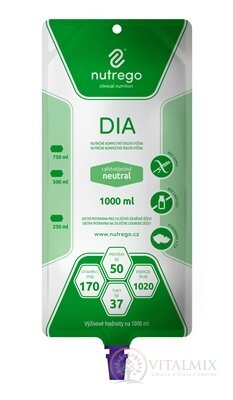 Nutrego DIA s príchuťou neutral tekutá výživa 6x1000 ml