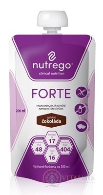 Nutrego FORTE s príchuťou čokoláda 1x200 ml