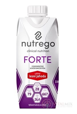 Nutrego FORTE s príchuťou lesná jahoda 1x330 ml